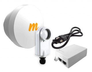 Mimosa Networks Antena Direccional MIMO C5XN16PAQ-SM, 16 dBi, 4.9 - 6.4GHz, Incluye Inyector PoE 