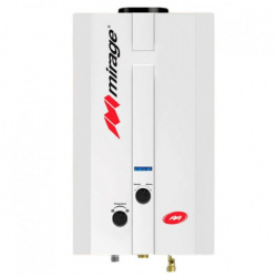 Mirage Calentador de Agua Flux 6L, Gas Natural, 360 Litros/Hora, Blanco 