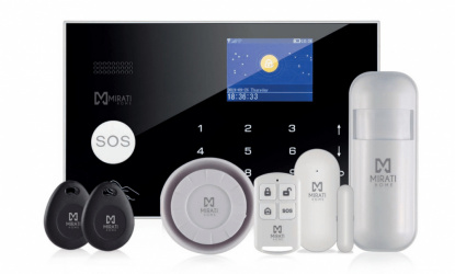 Mirati Kit Sistema de Alarma MA-05, Inalámbrico, Incluye Panel/Sensor de Movimiento/Sirena/Tarjetas RFID/Sensor Magnético 
