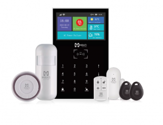 Mirati Kit Sistema de Alarma MKA-01, Inalámbrico, 1 Zona de Alarma, 1 Sensor de Movimiento, 1 Sensor Puerta/Ventana, con Panel de Control  
