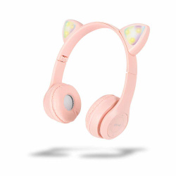 Misik Audífonos con Micrófono MH607, Bluetooth, Inalámbrico, Rosa 