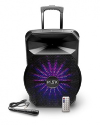 Misik Bafle MB148, Bluetooth, Inalámbrico, 7500W PMPO, Negro 