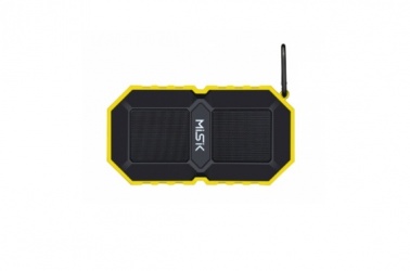 Misik Bocina Portátil MS230, Bluetooth, Alámbrico/Inalámbrico, USB, Amarillo - Resistente al Agua 