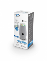Misik Bocina Portátil MS236, Bluetooth, Inalámbrico, Gris 