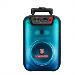 Mitzu Bafle Profesional Amplificado KSW-3508, Bluetooth, Alámbrico/Inalámbrico, 20W RMS, 6.500W PMPO, USB, Negro 