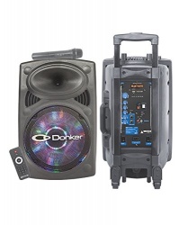 Mitzu Bafle Donker MSA-9012, Bluetooth, Alámbrico/Inalámbrico, 40W RMS, 7500W PMPO, USB, Negro 