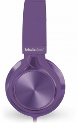 Mobifree Audífonos con Micrófono MM-300, Alámbrico, 1.2 Metros, 3.5mm, Púrpura 