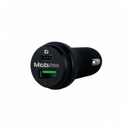Mobifree Cargador para Auto MB-923330, 1x USB 2.0, Negro 