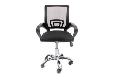 Modamob Silla Everest, Respaldo con Rejilla, Negro 