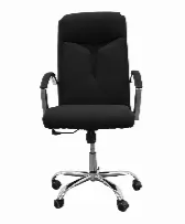 Modamob Silla Vega, Respaldo acolchado, Negro 