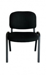 Modamob Silla VC010, Respaldo acolchado, Negro 