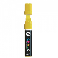 Molotow Marcador de Tiza Líquida Chalk, 15mm, Rellenable, Neon Yellow No.006 