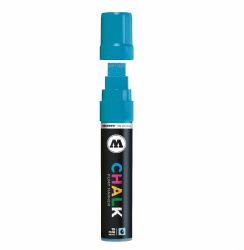 Molotow Marcador de Tiza Líquida Chalk, 15mm, Rellenable, Neon Blue No.009 