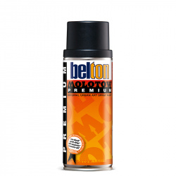 Molotow Spray Acrílico Premium, 400ml, Mate-Satinado, Negro Tostado 