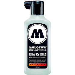 Molotow Pintura Acrílica para Arte One4All Refill, 180ml, Blanco, No. 160 