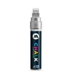 Molotow Marcador de Tiza Líquida Chalk, 15mm, Rellenable, Metallic Silver No.001 