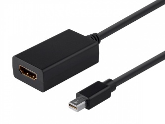 Monoprice Adaptador Mini DisplayPort Macho - HDMI Hembra, Negro 