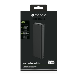 Cargador Portátil Mophie Power Bank Power Boost XL, 10400mAh, Negro 