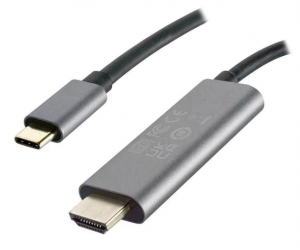 Motorola Cable HDMI Macho - USB-C Macho, 1 Metro, Negro 