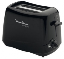 Moulinex Tostadora TT110252, 2 Rebanadas, 850W, Negro 