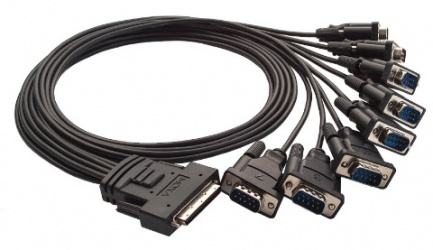 Moxa Cable VHDCI 68 Macho - DB9 Macho, 1 Metro 