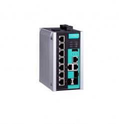 Switch Moxa Fast Ethernet EDS-510E-3GTXSFP, 7 Puertos 10/100 + 3 Puertos SFP Combo, 8.000 Entradas - Administrable 