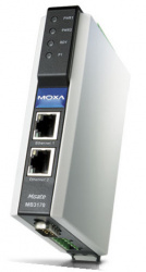 Moxa Gateway MGate MB3170, 1x RS-232/422/485, 2x RJ-45 
