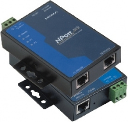 Moxa Servidor Serial NPORT 5210, 2x RS-232 DB9, Negro 