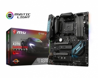 Tarjeta Madre MSI ATX X370 GAMING PRO CARBON, S-AM4, AMD X370, HDMI, 64GB DDR4 para AMD 