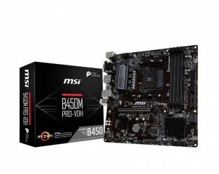 Tarjeta Madre MSI micro ATX B450M PRO-VDH, S-AM4, AMD B450, 64GB DDR4 para AMD ― Requiere Actualización de BIOS para Ryzen Serie 5000 