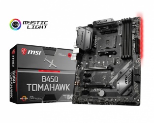 Tarjeta Madre MSI ATX B450 TOMAHAWK, S-AM4, AMD B450, HDMI, 64GB DDR4 para AMD ― Requiere Actualización de BIOS para Ryzen Serie 5000 