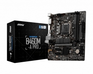 Tarjeta Madre MSI Micro ATX B460M-A PRO, S-1200, Intel B460, HDMI, 64GB DDR4 para Intel 