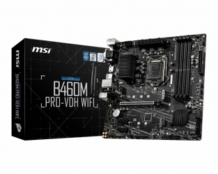 Tarjeta Madre MSI Micro ATX B460M PRO-VDH WIFI, S-1200, Intel B460, HDMI, 128GB DDR4 para Intel 