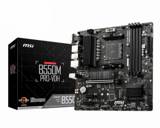 Tarjeta Madre MSI B550M PRO-VDH, Micro-ATX, Socket AM4, AMD B550, 128GB DDR4, HDMI/DP para AMD 