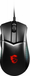 Mouse Gamer Ergonómico MSI Óptico CLUTCH GM51 LIGHTWEIGHT, Alámbrico, USB-A, 26.000DPI, Negro 