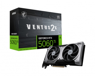 Tarjeta de Video MSI NVIDIA GeForce RTX 5060 Ti 16G VENTUS 2X OC PLUS, 16GB 128-bit GDDR7, PCI Express x16 5.0 
