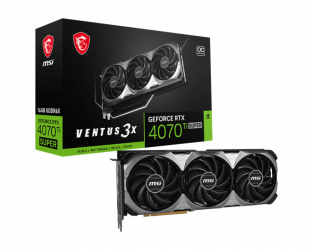 Tarjeta de Video MSI NVIDIA GeForce RTX 4070 Ti SUPER 16G VENTUS 3X OC, 16GB 256-bit GDDR6X, PCI Express x16 4.0 