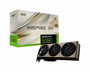 Tarjeta de Video MSI NVIDIA GeForce RTX 5080 INSPIRE 3X OC, 16GB 256-bit GDDR7, PCI Express x16 5.0 