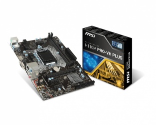 Tarjeta Madre MSI micro ATX H110M PRO-VH PLUS, S-1151, Intel H110, HDMI, 32GB DDR4 para Intel 