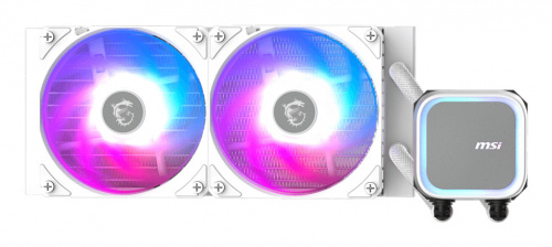MSI MAG CORELIQUID A13 240 / WHITE Enfriamiento Líquido para CPU, 2x 120mm, hasta 2000RPM, Blanco  