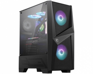 Gabinete MSI MAG FORGE 100R con Ventana, Midi-Tower, ATX/Micro-ATX/Mini-ATX, USB 3.2, sin Fuente, Negro 