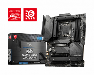 Tarjeta Madre MSI ATX MAG Z690 TOMAHAWK WIFI DDR4, S-1700, Intel Z690, HDMI, 128GB DDR4 para Intel ― Requiere Actualización de BIOS para Procesadores Intel 13va. Generación 