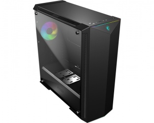 Gabinete MSI MPG GUNGNIR 100 con Ventana RGB, Midi Tower, ATX/EATX/Micro ATX/Mini-ITX, USB 3.0, sin Fuente, Negro 