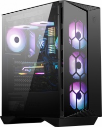 Gabinete MSI MPG GUNGNIR 110R con Ventana, Midi-Tower, ATX/Micro ATX/Mini-ITX, USB 3.2, sin Fuente, Negro 