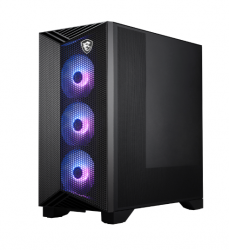 Gabinete MSI GUNGNIR 211R AirFlow PZ, Midi-Tower, Micro-ATX/Mini-ITX, USB 3.0, sin Fuente, 4 Ventiladores Instalados, Negro 