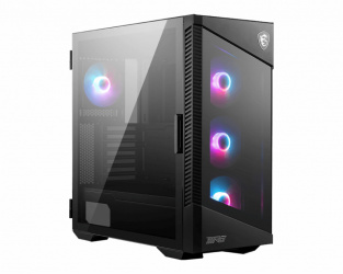 Gabinete MSI MPG VELOX 100R con Ventana ARGB, Midi-Tower, ATX/Micro-ATX/Mini-ITX, USB 3.0, sin Fuente, 4 Ventiladores ARGB Instalados, Negro 