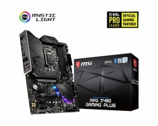 Tarjeta Madre MSI ATX MPG Z490 GAMING PLUS, S-1200, Intel Z490, HDMI, 128GB DDR4 para Intel ― Requiere Actualización de BIOS para Procesadores Intel 11va. Generación 