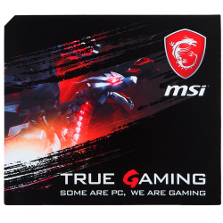 ﻿Mousepad MSi True Gaming, 31 x 28cm, Grosor 3mm, Negro 