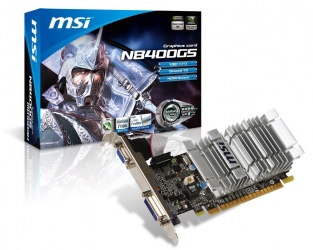 MSI NVIDIA GeForce 8400 GS N8400GS-D1GD3H/LP, 1GB DDR3, VGA, HCDP, PCI Express x16 