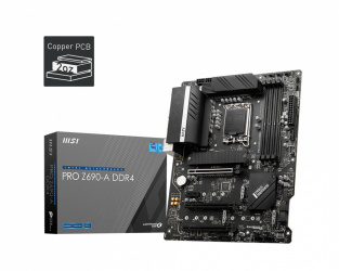 Tarjeta Madre MSI ATX PRO Z690-A DDR4, S-1700, Intel Z690, HDMI, 128GB DDR4 para Intel ― Requiere Actualización de BIOS para Procesadores Intel 13va. Generación 